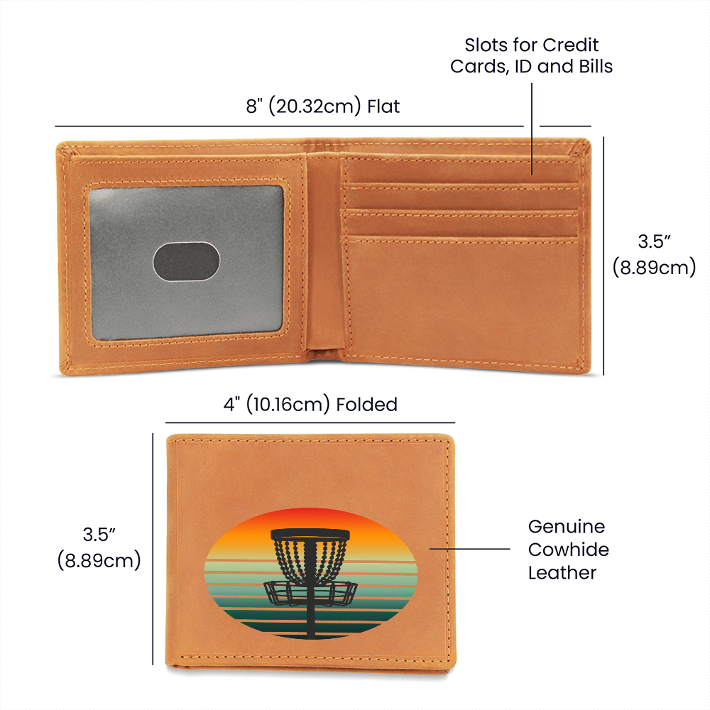 Disc Golf Leather Wallet